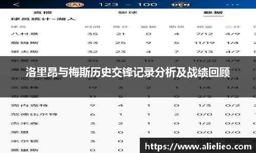 洛里昂与梅斯历史交锋记录分析及战绩回顾